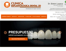 Tablet Screenshot of clinicadental3d.com